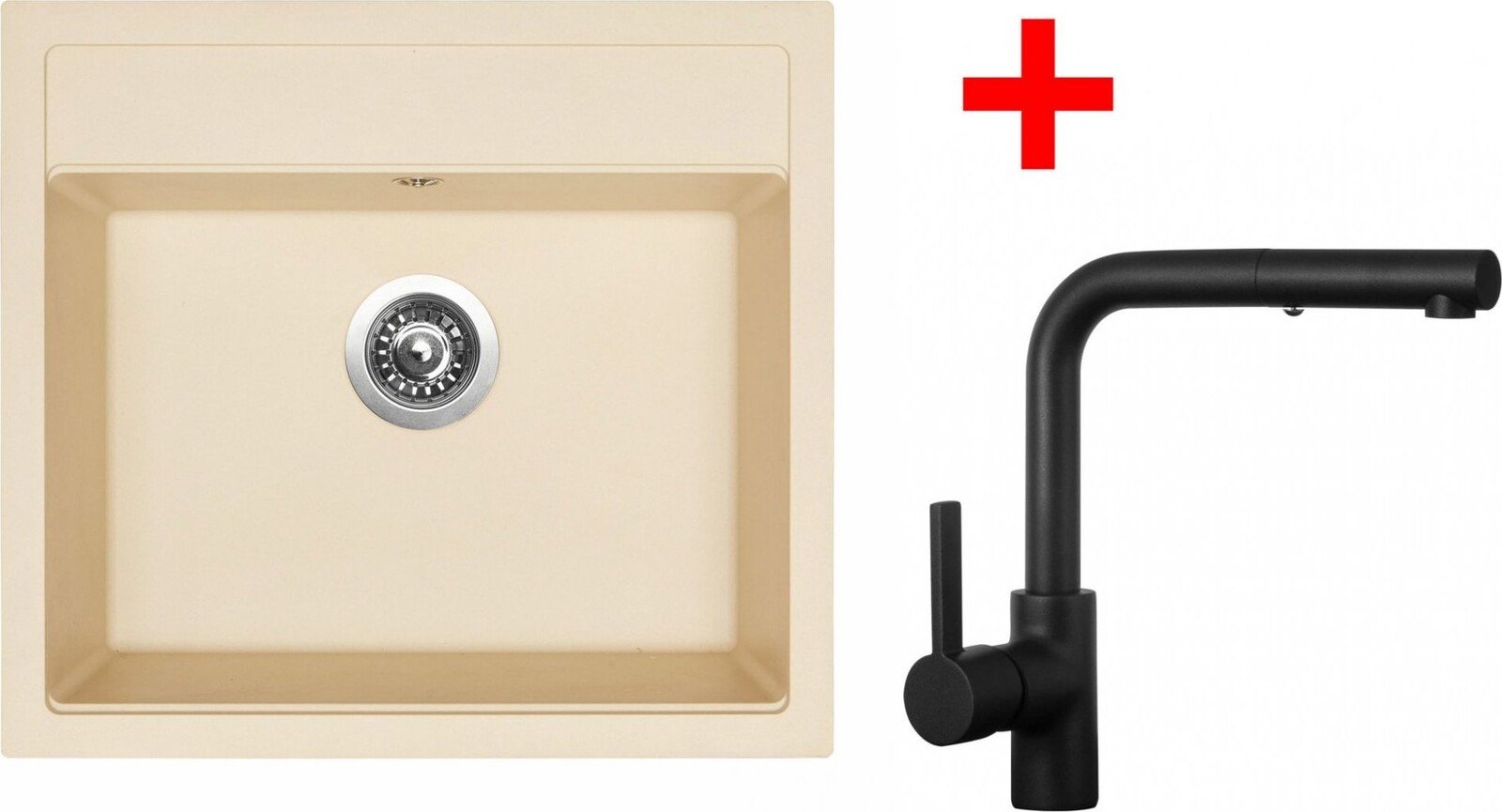 Sinks Solo 560 Sahara + Enigma S čierny matný