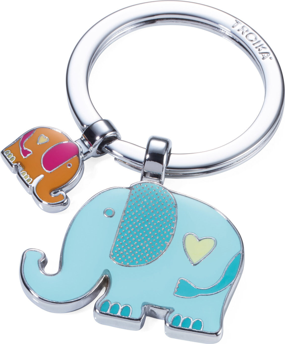 TROIKA Elephants, barevná, 2 přívěsky