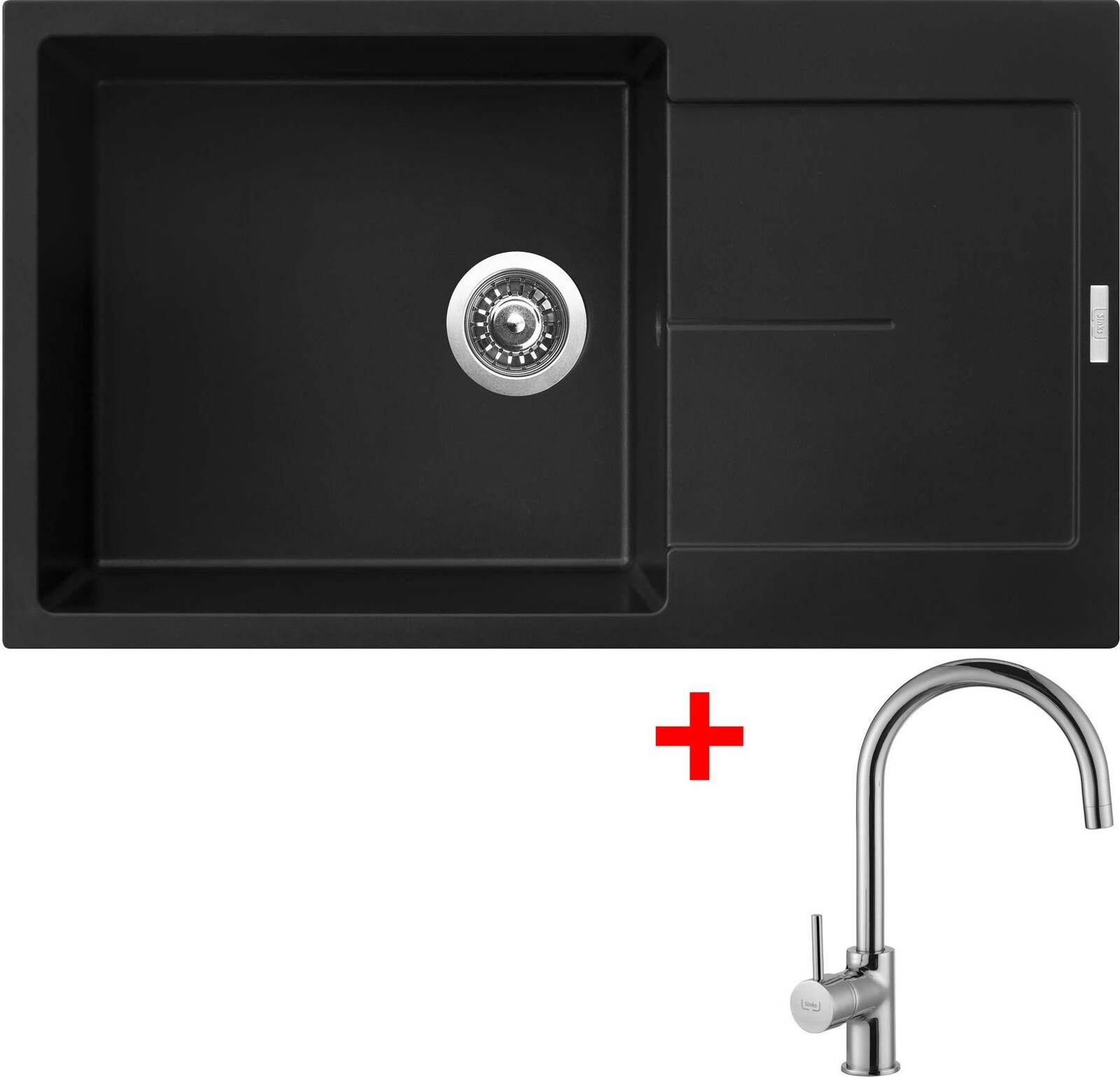 Sinks Ultima 860 XXL Pureblack + Vitalia
