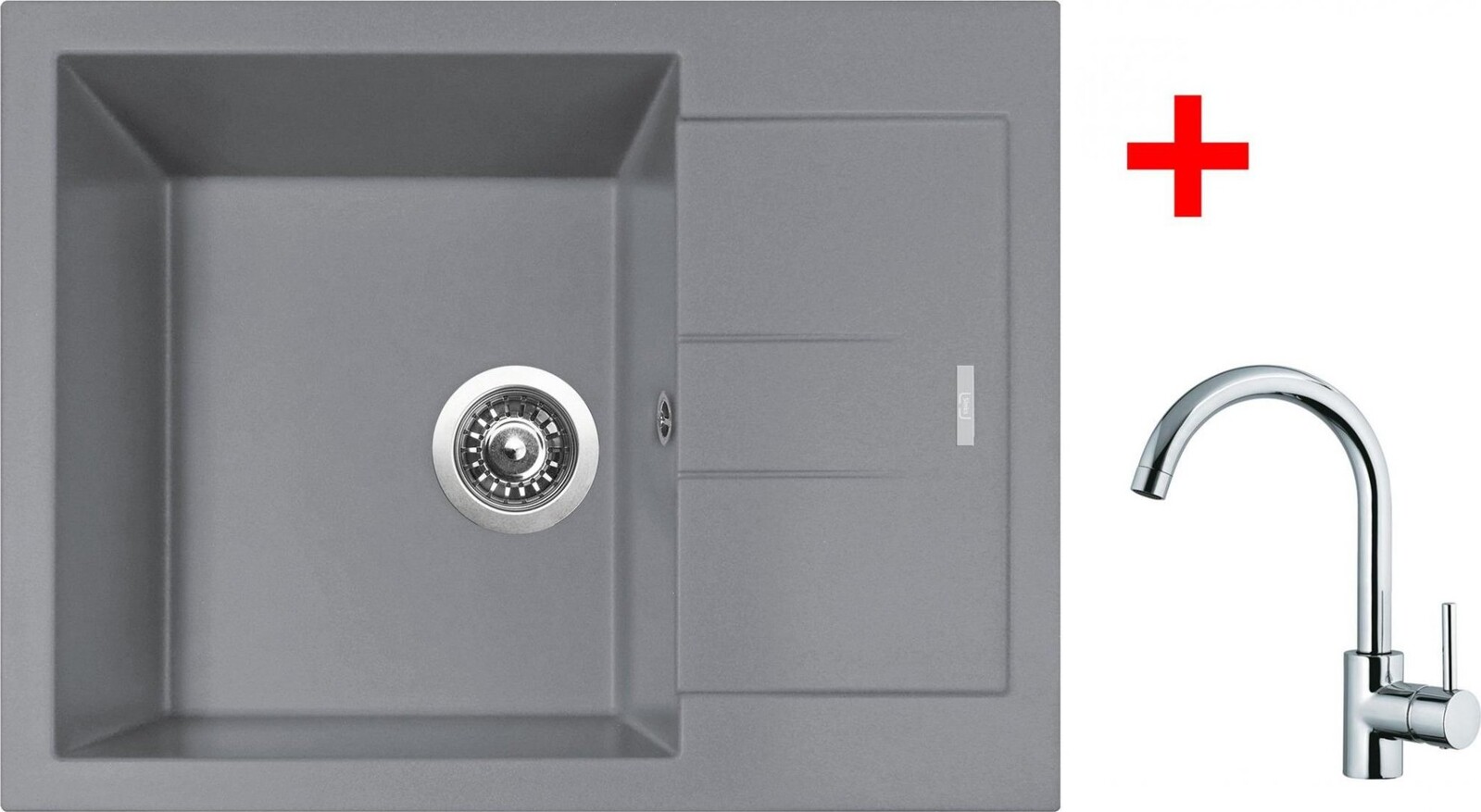 Sinks Amanda 650 Nanogrey + Mix 35