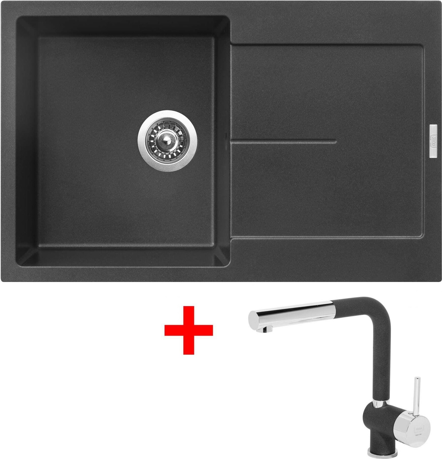 Sinks Ultima 790 Metalblack + Mix 3 P GR