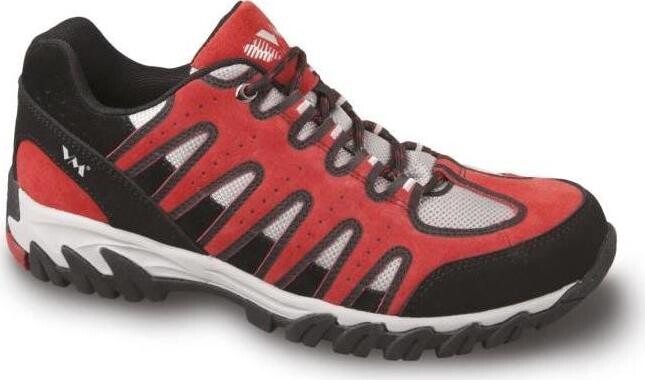 VM FOOTWEAR Poltopánky outdoor kožené v kombinácii s textilom CALGARY 4835-35 červená, veľkosť 36
