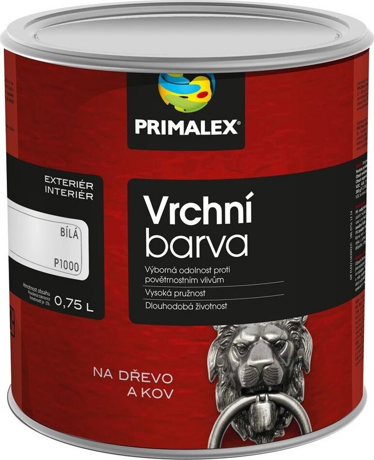 PPG Primalex Vrchní barva 2320, 0,75 l, hněď kávová lesk