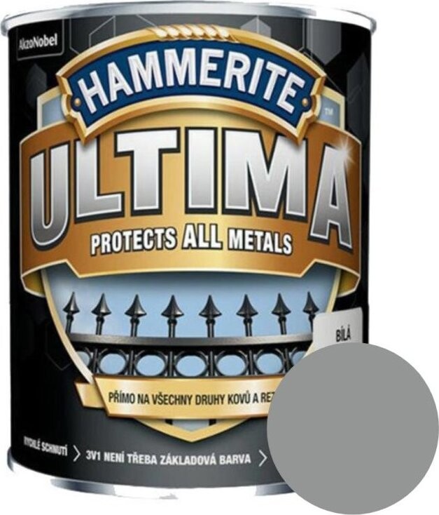 AkzoNobel Hammerite ULTIMA 0,75 l, šedá hladká