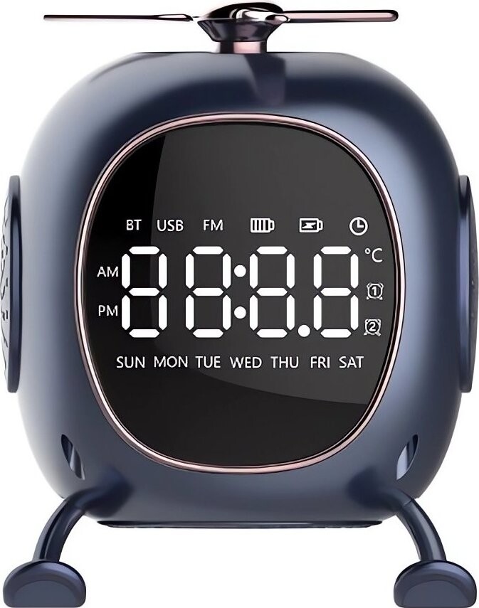 Verk 27502 Aromaterapeutický Bluetooth budík s reproduktorom, modrý