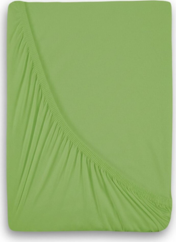 Kvalitex Jersey prestieradlo s lycrou 180 × 200 cm, svetlo zelené