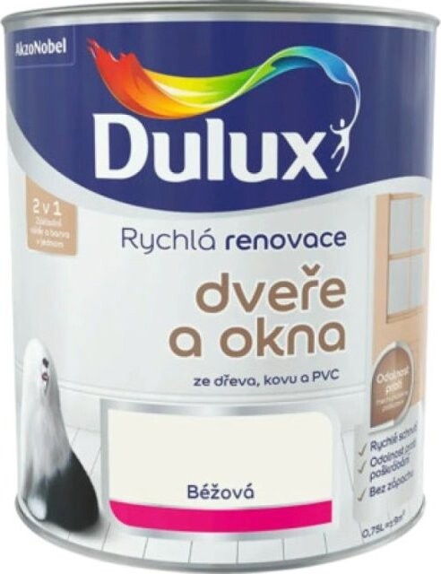 AkzoNobel Dulux Renovace dveře a okna béžová 0,75 l