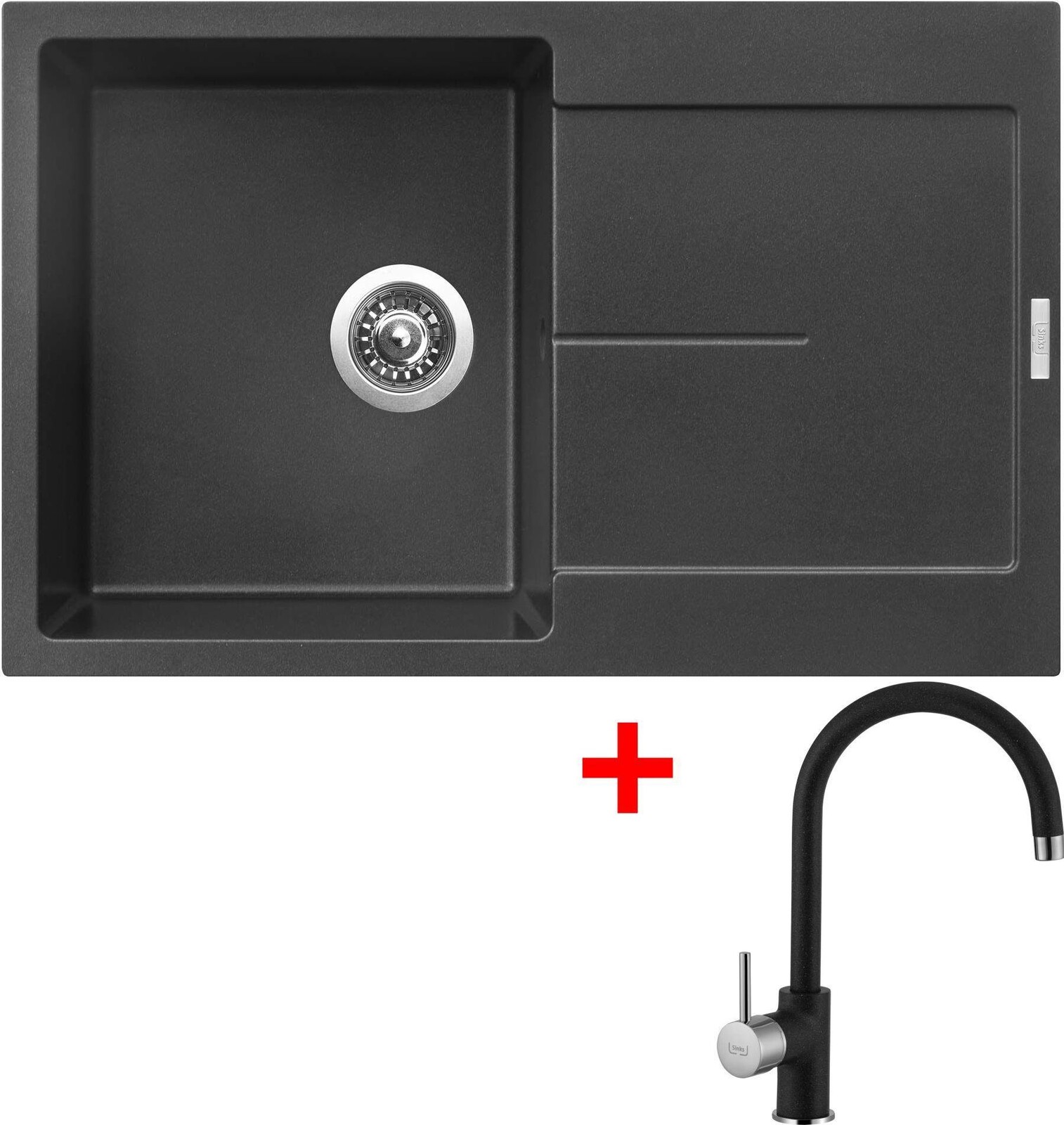 Sinks Ultima 790 Metalblack + Vitalia GR