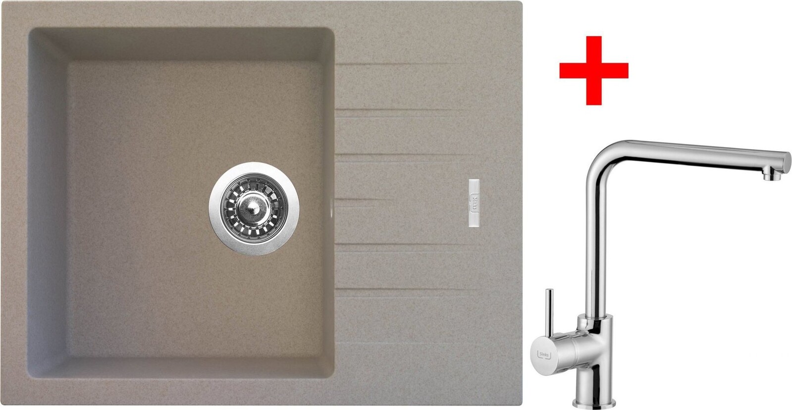 Sinks Perfecto 650 Avena + Elka lesklý