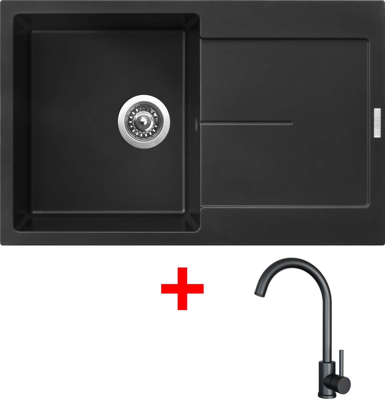 Sinks Ultima 790 Pureblack + Arco čierny matný