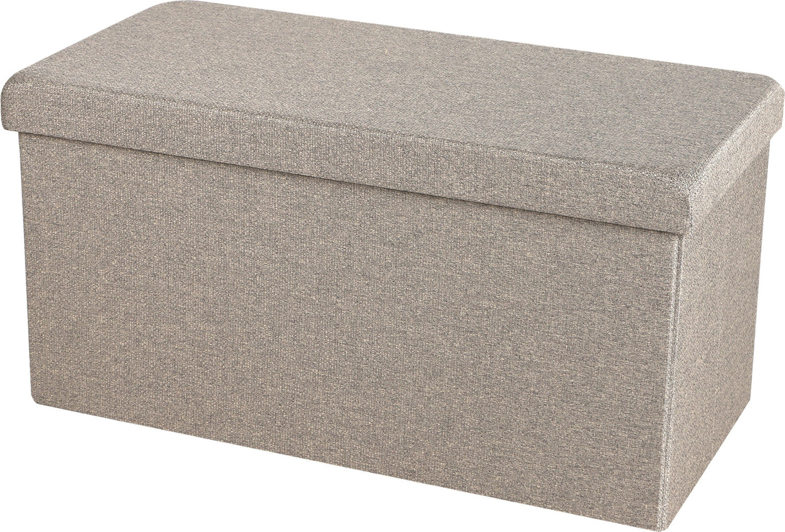 DOCHTMANN Taburet skládací s úložným prostorem hnědý 76 × 38 × 38 cm