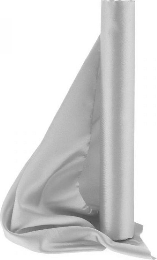 PartyDeco Satén 36 cm/9 m stříbrný