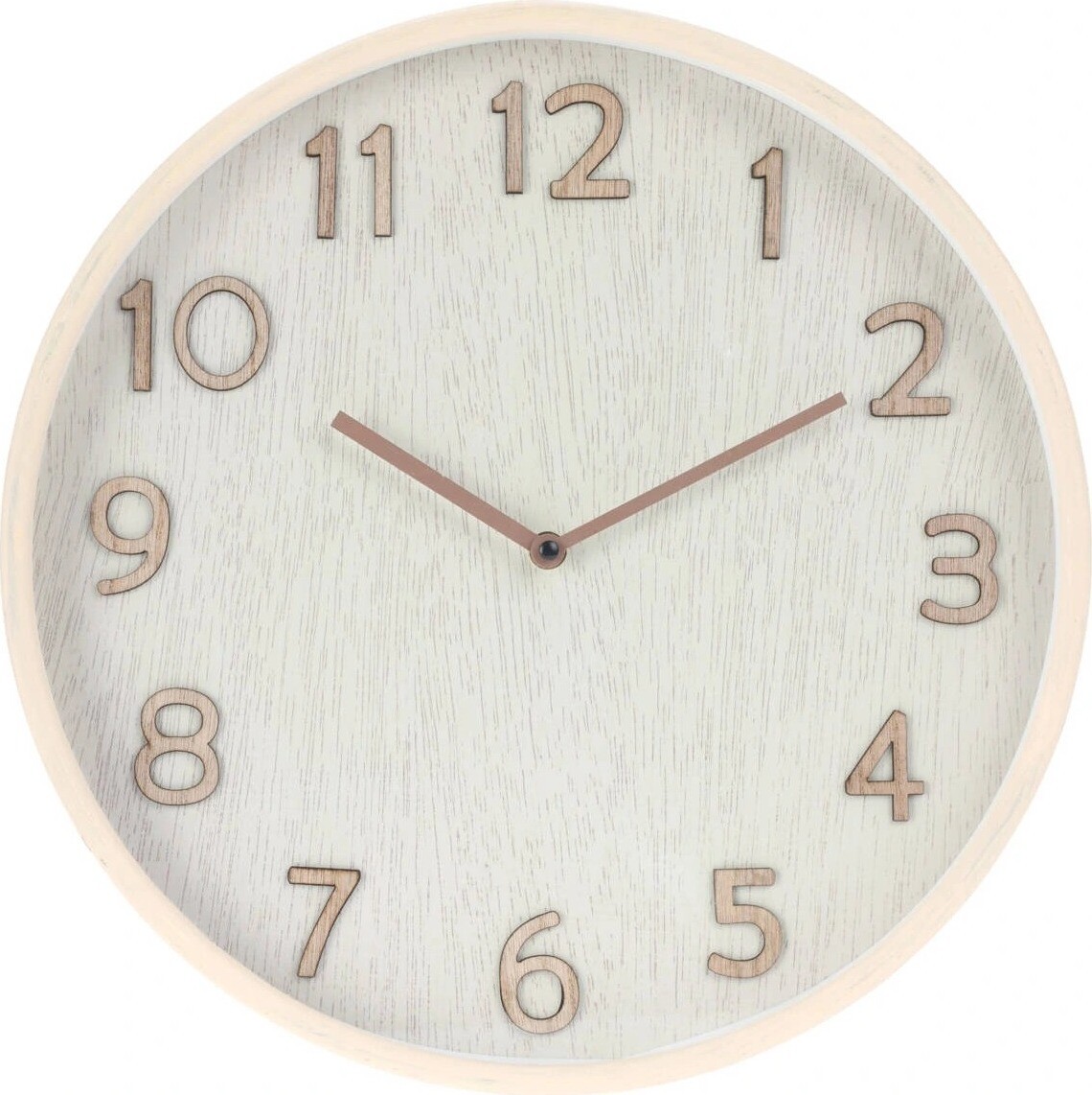Home Styling Collection Nástěnné hodiny v neutrálních barvách, průměr 38 cm