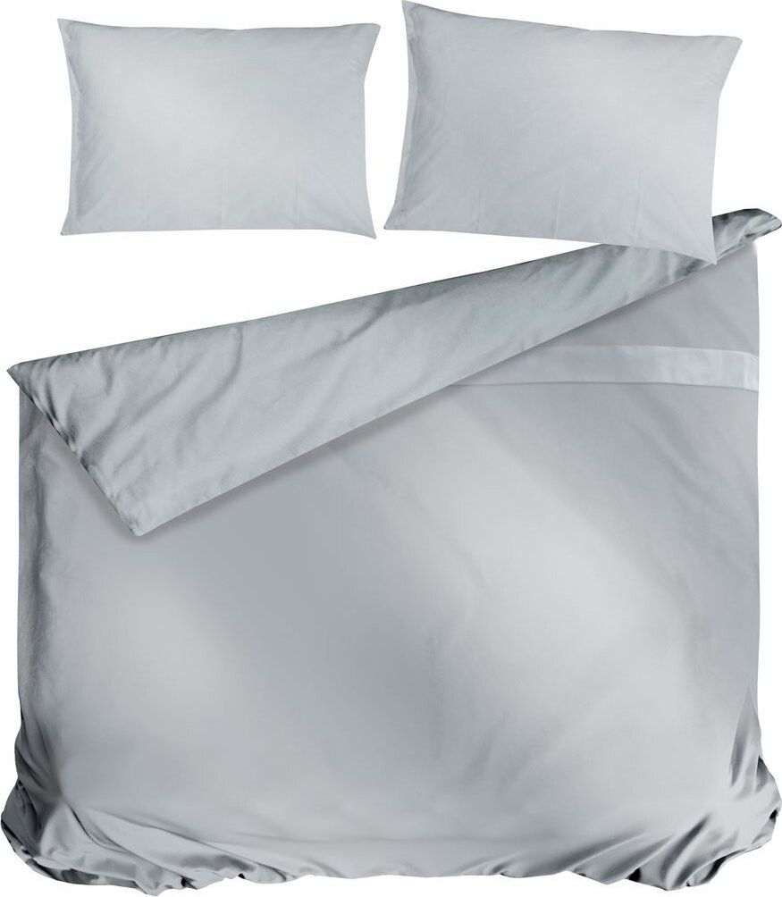 Cottonbox Cotonbox saténové obliečky Satin Grey 220 × 200/2 × 70 × 90 cm