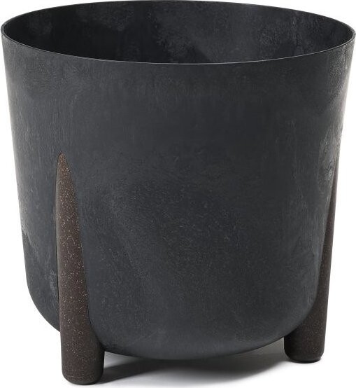 Lamela Květináč FRIDA průměr 34 cm, efekt beton-černý