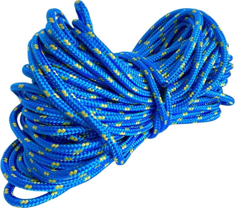 BKshop PPF 10 Polypropylenové lano pletené s jádrem, průměr 10 mm, 20 m modré
