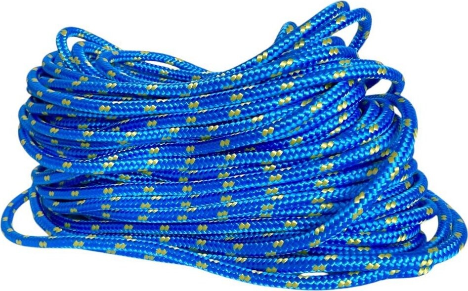 BKshop PPF 10 Polypropylenové lano pletené s jádrem, průměr 10 mm, 10 m modré