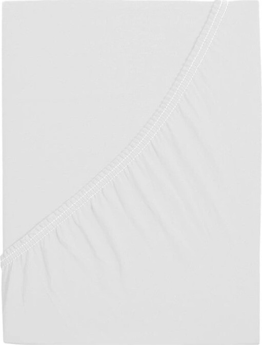 B.E.S. PETROVICE Prestieradlo Jersey česaná bavlna MAKO 90 × 200 cm, biele