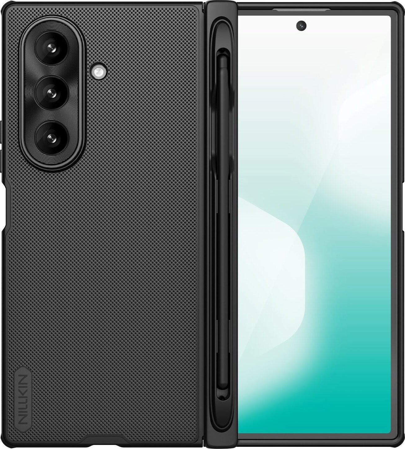 Nillkin Super Frosted FOLD Magnetic Pen Slot Zadný Kryt pre Samsung Galaxy Z Fold 7 Black