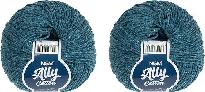 BELLATEX Ally cotton 50 g set 2 ks - 050 petrolejová