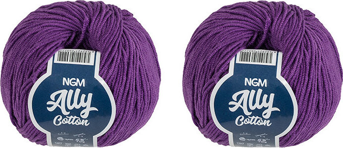 BELLATEX Ally cotton 50 g set 2 ks - 021 tmavě fialová