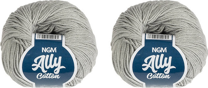 BELLATEX Ally cotton 50 g set 2 ks - 001 šedá