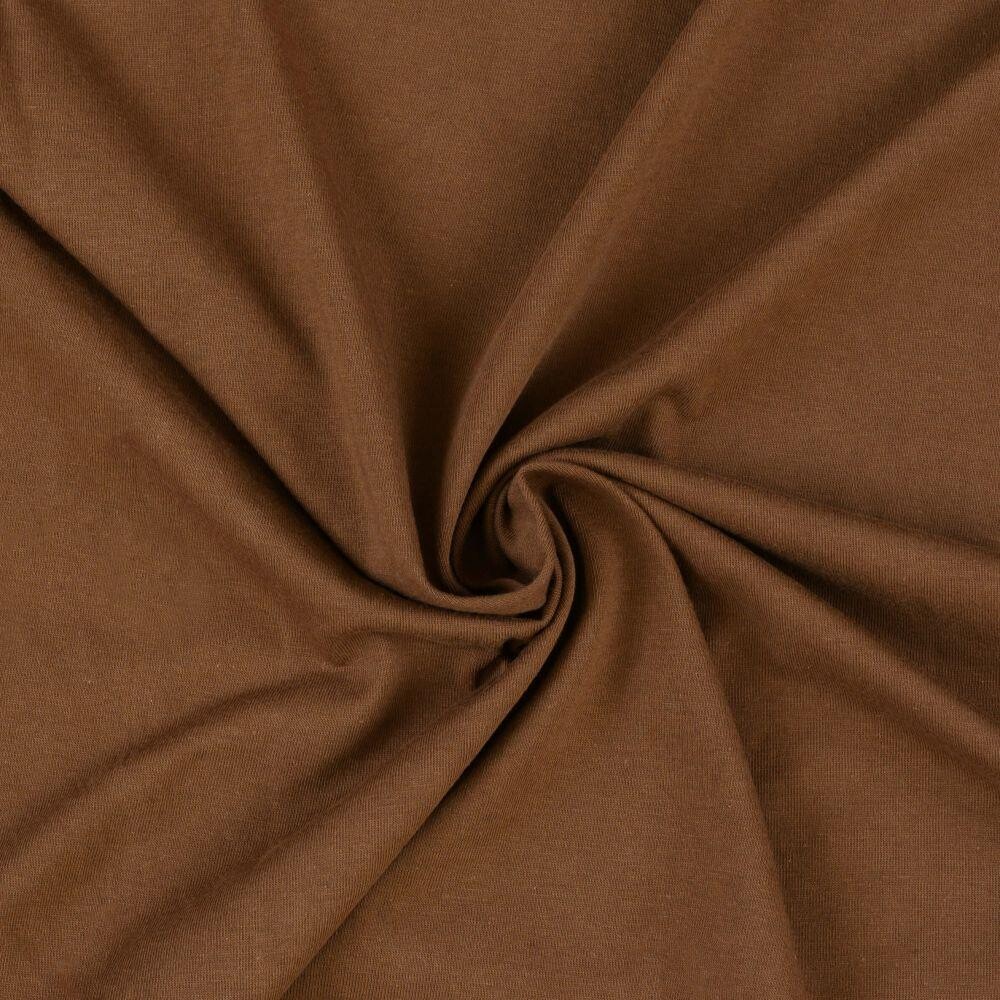 Kvalitex Jersey prestieradlo tmavo hnedé 120 × 200 cm