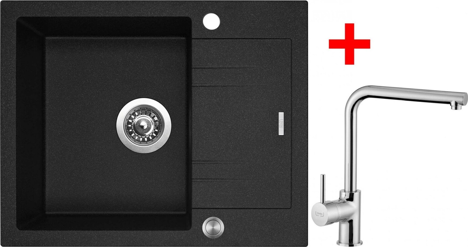 Sinks Linea 600 XC Granblack + Elka