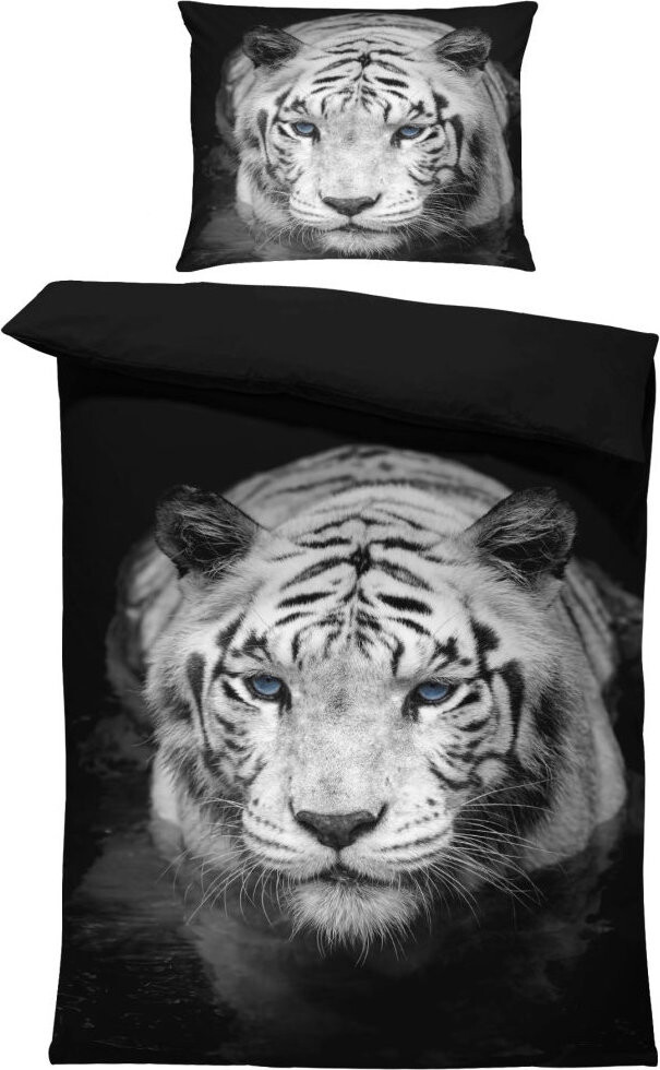 IMPAR Obliečky Biely tiger, 140 × 200 cm + 90 × 70 cm