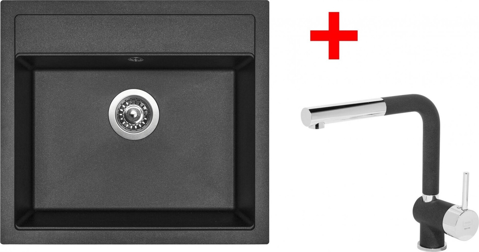 Sinks Solo 560 Metalblack + Mix 3 P GR