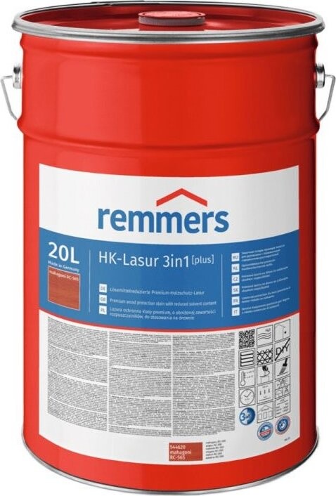 Remmers HK Lazura 3 v 1 [plus] 20 l, mahagoni / mahagon