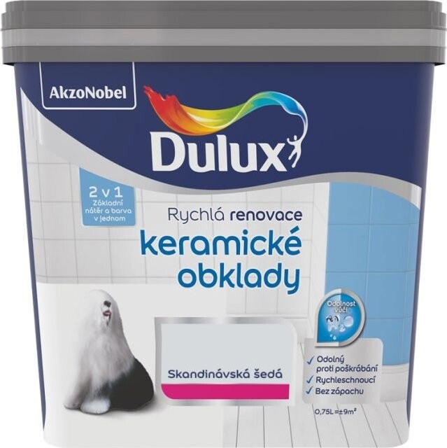 AkzoNobel Dulux Renovace keramické obklady skandinávská šedá 0,75 l