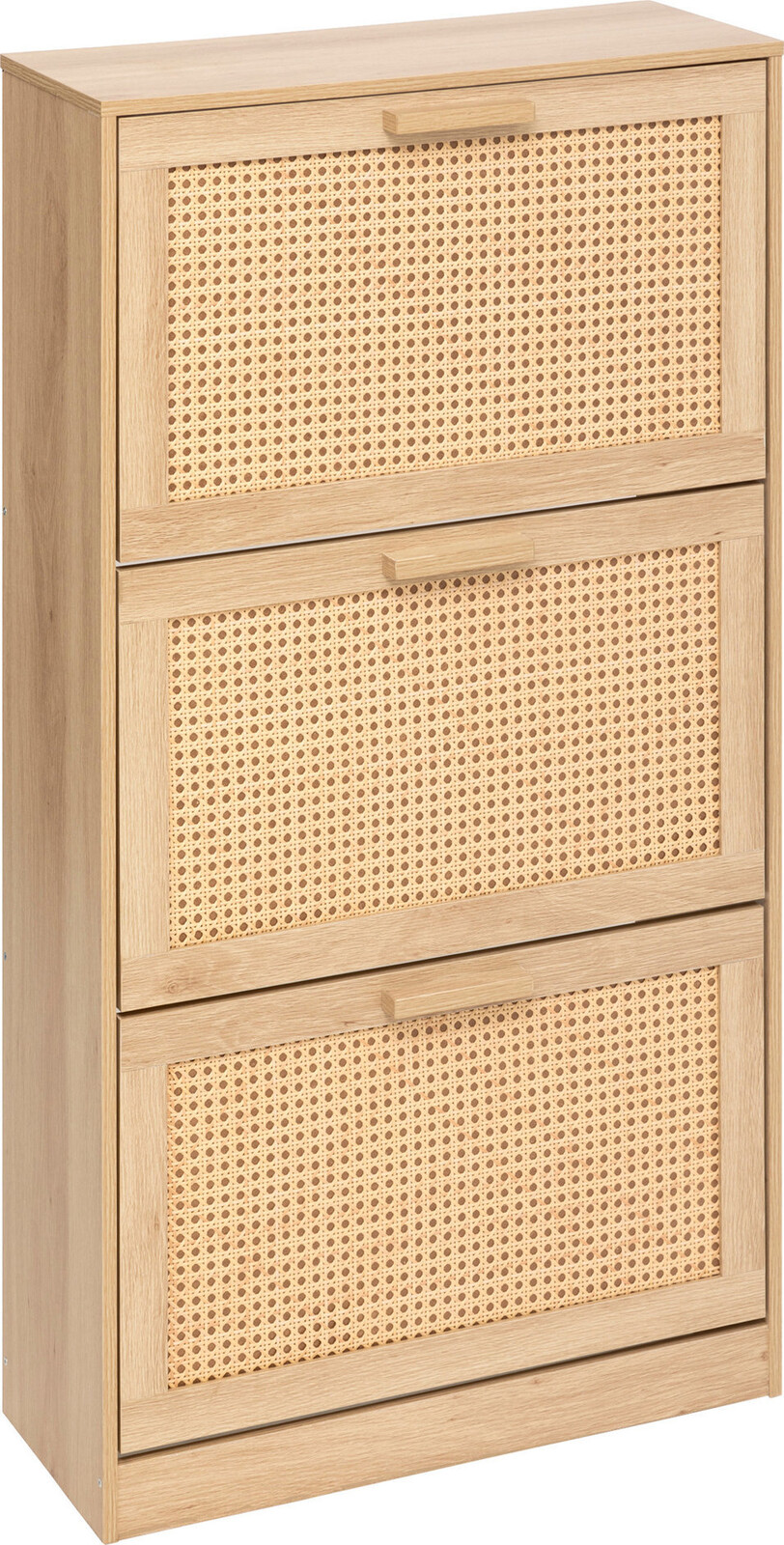 5five Simply Smart Botník Úzka vysoká skrinka na topánky CANE, viedenský výplet, 60 × 24 × 113 cm
