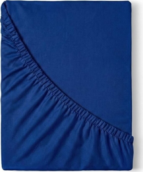 Kvalitex Saténové prestieradlo s gumou 80 × 200 cm tmavo modré