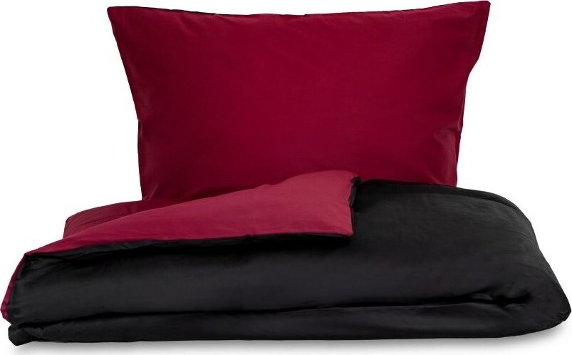 Kvalitex Saténové francúzske obliečky LUXURY COLLECTION, 220 × 200, 70 × 90 cm vínové/čierne
