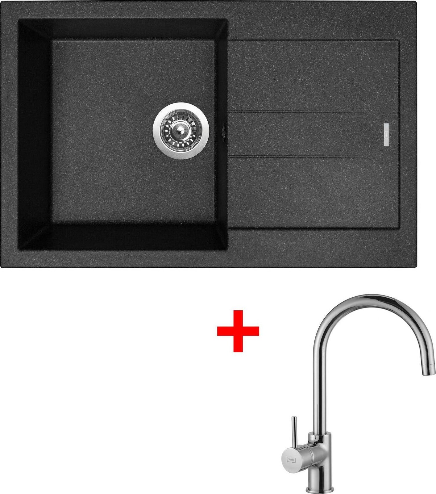 Sinks Amanda 780 Granblack + Vitalia