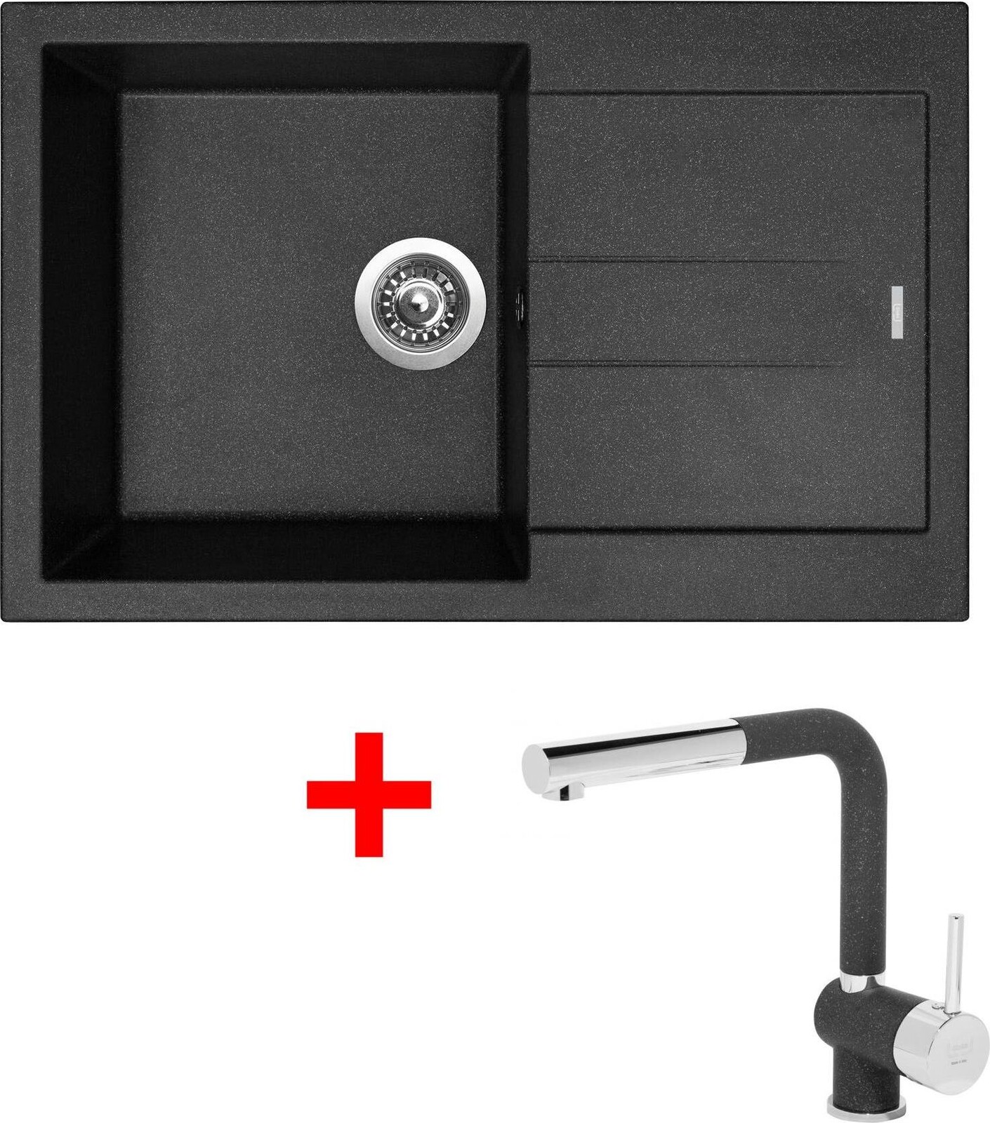 Sinks Amanda 780 Granblack + Mix 3 P GR