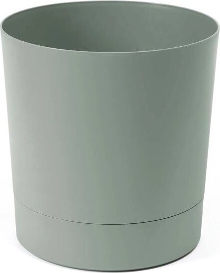 Lamela Květináč AURA + miska 38 cm, šedo - zelený