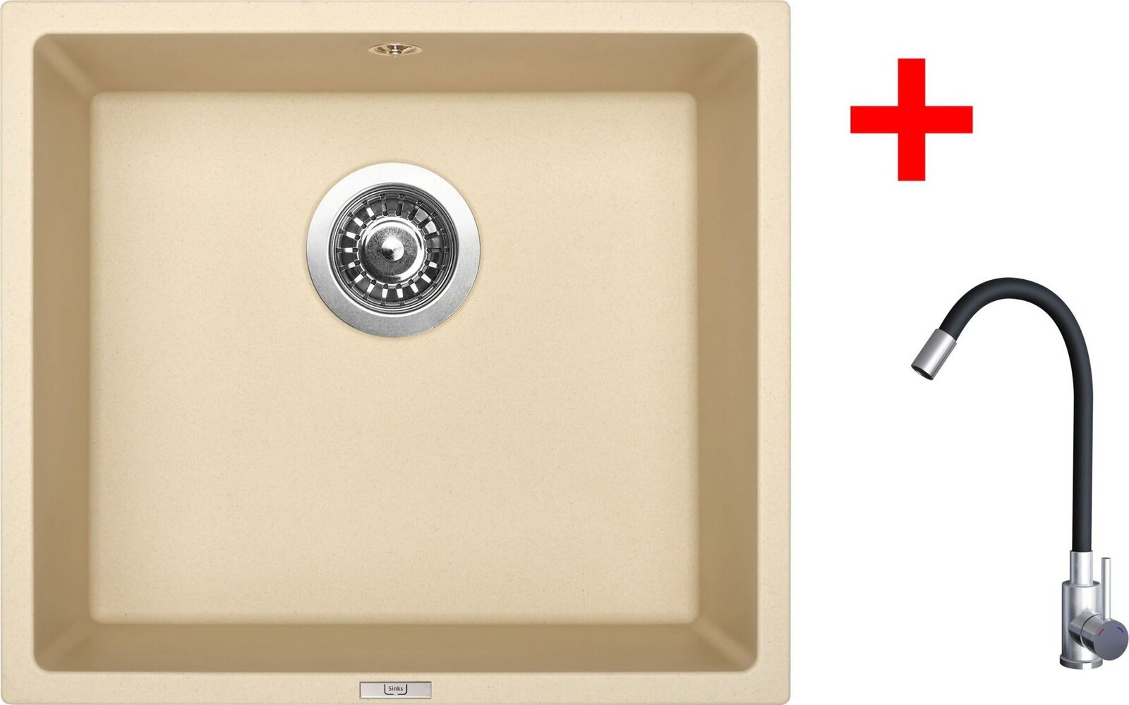 Sinks Frame 457 Sahara + Elasta nerez/černý