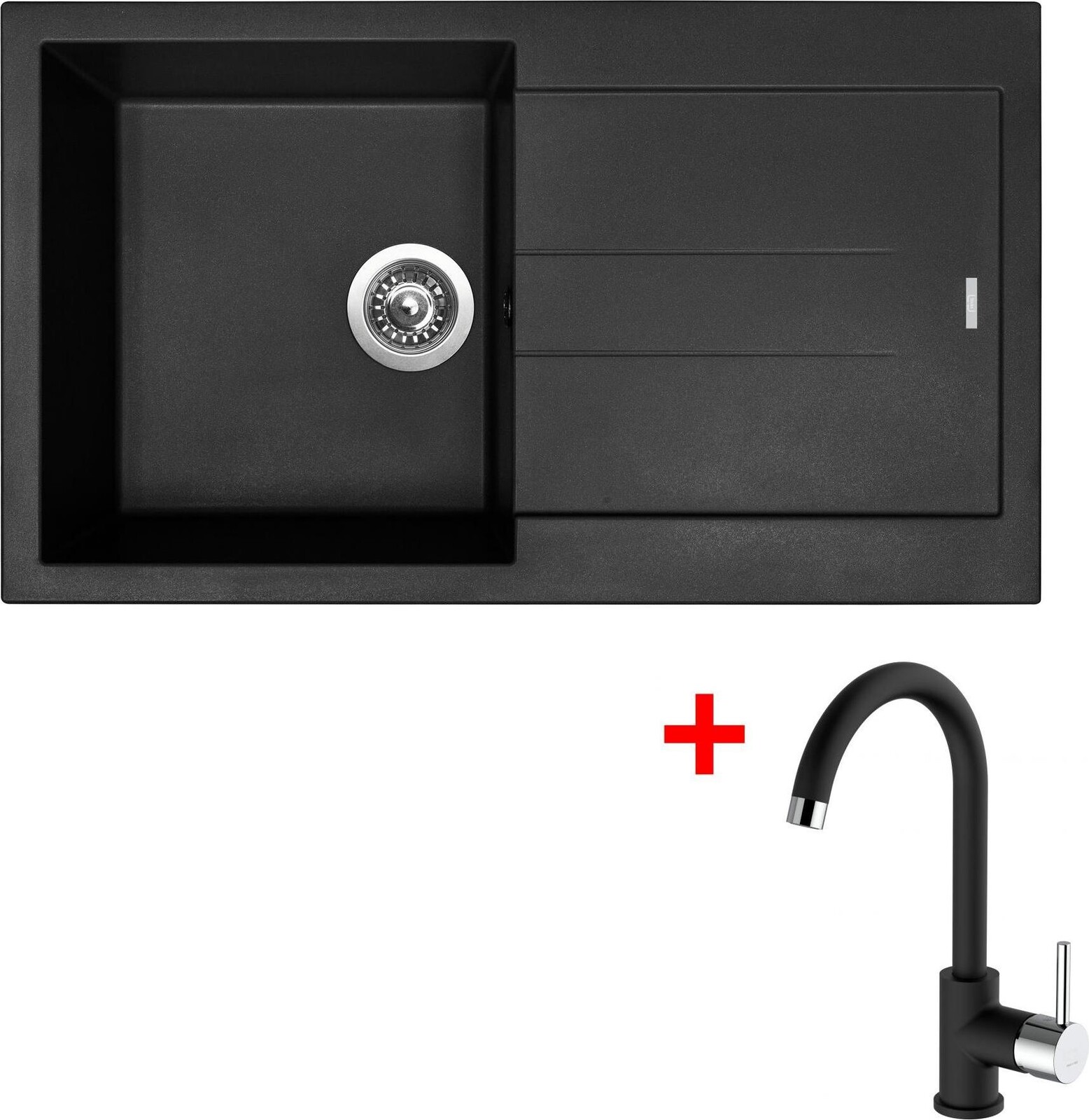 Sinks Amanda 860 Nanoblack + Mix 35 Nanoblack