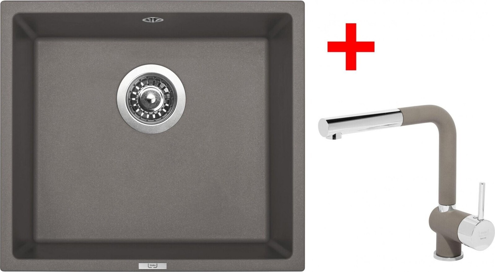 Sinks Frame 457 Truffle + Mix 3 P GR