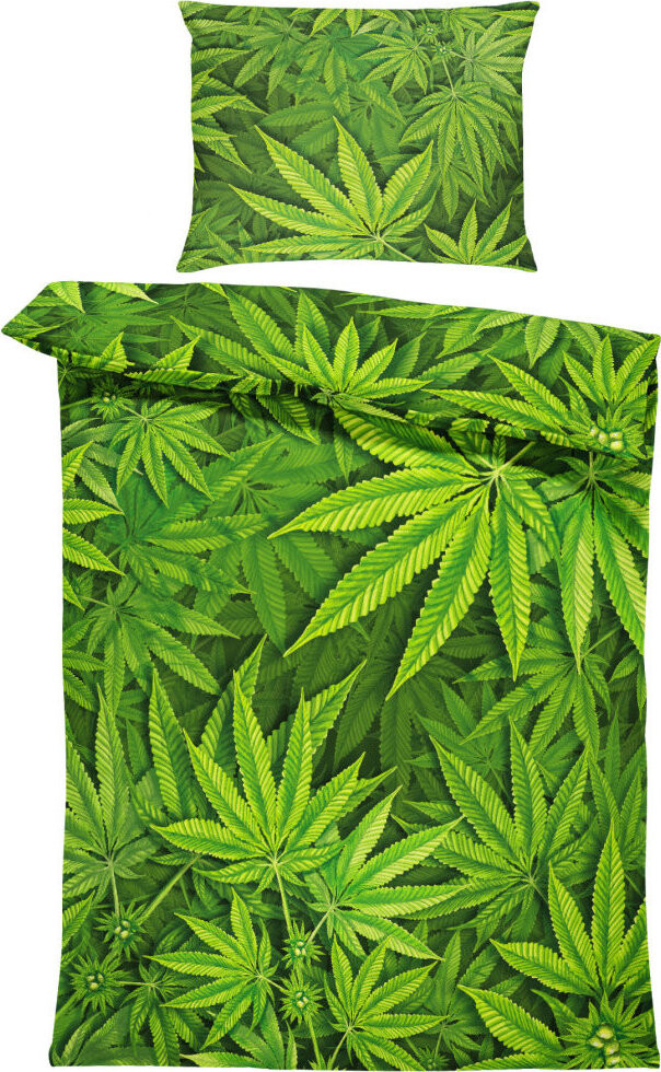 IMPAR Obliečky Cannabis, 140 × 200 cm + 90 × 70 cm