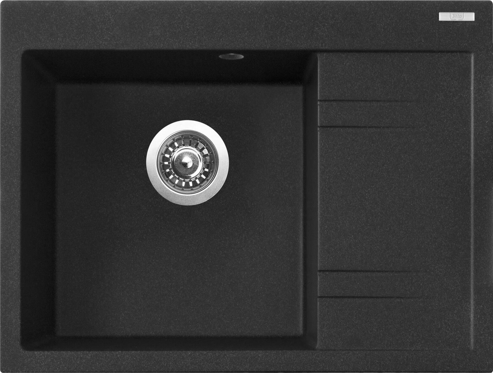 Sinks RIM 650 L Granblack ľavý