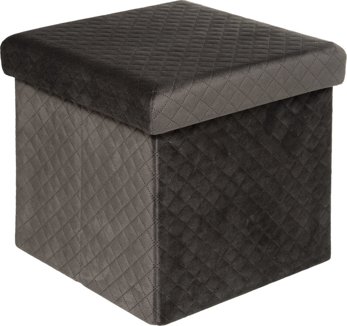 5five Simply Smart Skládací puf s úložným prostorem, 31 × 30 × 31 cm, hnědý