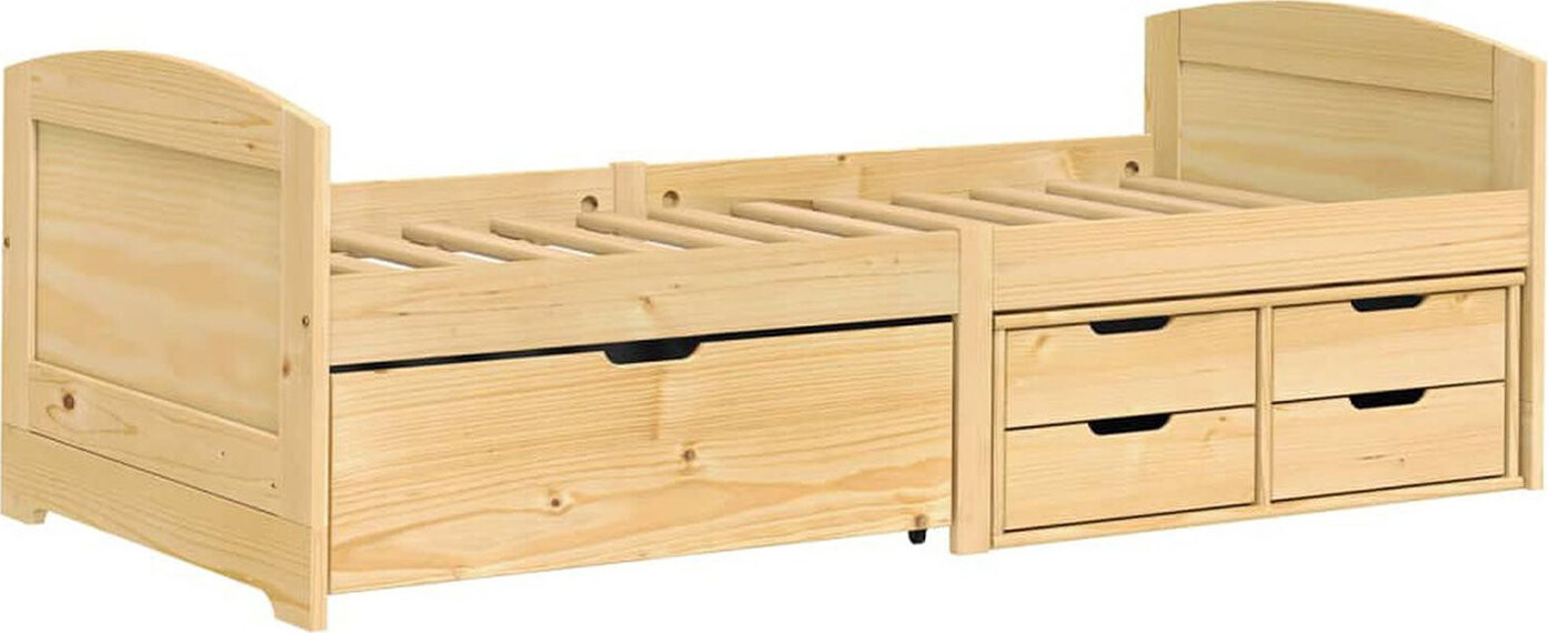 IDEA nábytek 8816 Mary Jednolůžko se zásuvkami, lak