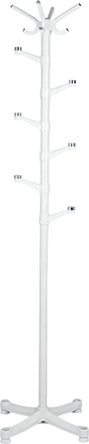 ModernHome YLT-0610 Stojanový věšák na oblečení, 10 háčků, 180 cm, bílý