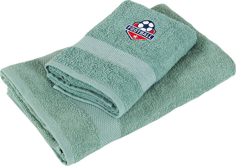 B.E.S. PETROVICE Dárkový set ručník a osuška froté s výšivkou Football 50 × 90 cm + 70 × 140 cm