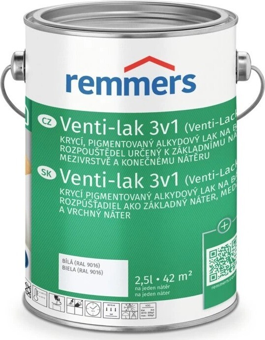 Remmers Venti-Lak 3 v 1, 2,5 l, biely RAL 9016