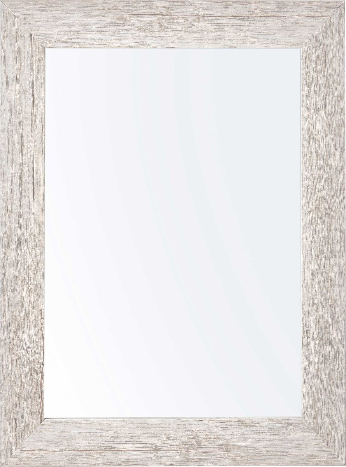 Giftdecor Nástěnné zrcadlo v dřevěném rámu, 38 × 48 cm, béžové