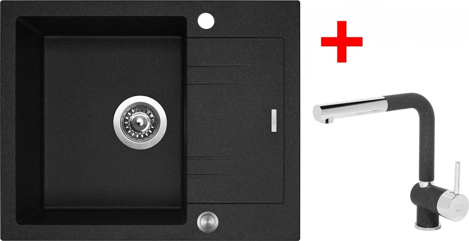 Sinks Linea 600 XC Granblack + Mix 3 P GR